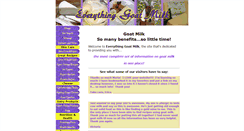 Desktop Screenshot of everything-goat-milk.com